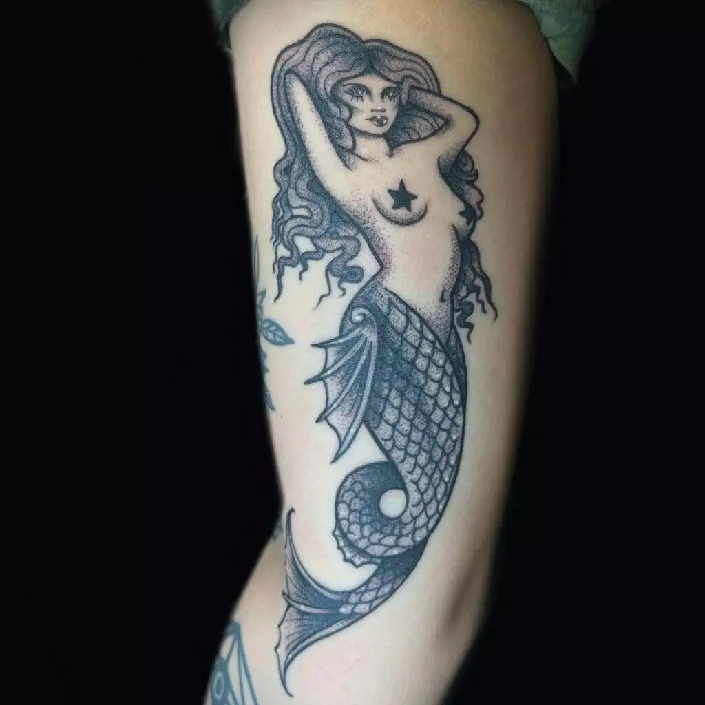 mermaid, arm