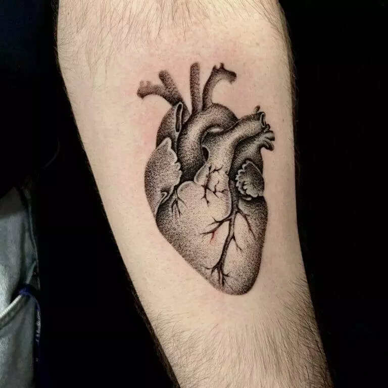 tattoo, human heart